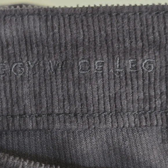 American Eagle Low Rise Wide Leg Dark Gray Corduroy Pants 2024 Size 8 - Picture 7 of 13